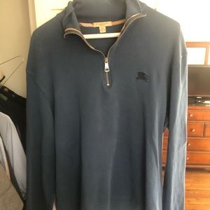 Burberry men’s quarter zip pull over Medium